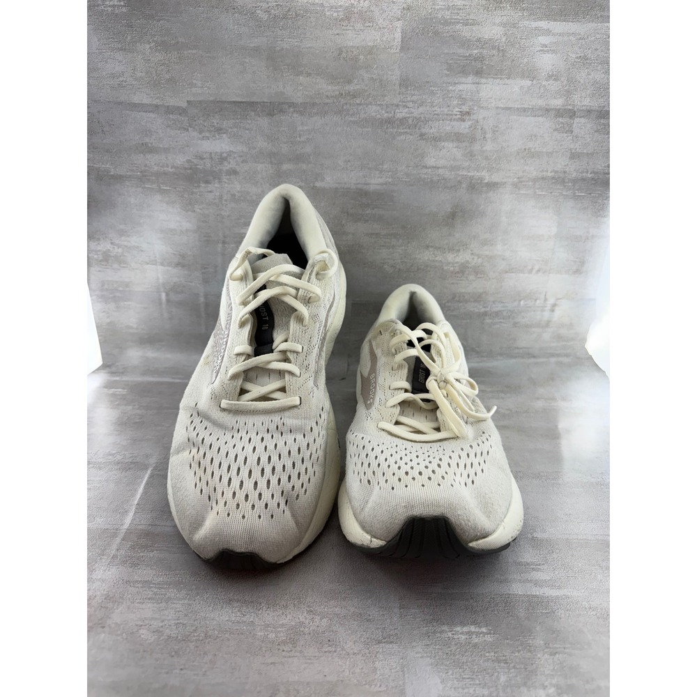 Brooks Ghost 16 Men Running Shoes White Cream 1104181D164 Size 13 Medium D